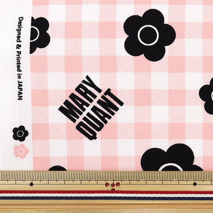 [De la quantité 5] Tissu "Mary Quant Oxford Vérifiez le rose AP1030S-1B"