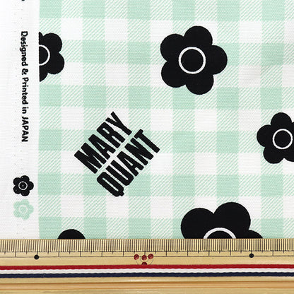 [De la quantité 5] Tissu "Mary Quant Oxford Vérifiez Green AP1030S-1C"