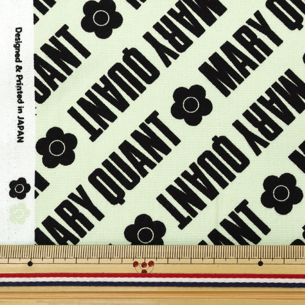 【数量5から】 生地 『MARY QUANT オックス ロゴ ミント AP1030S-2D』