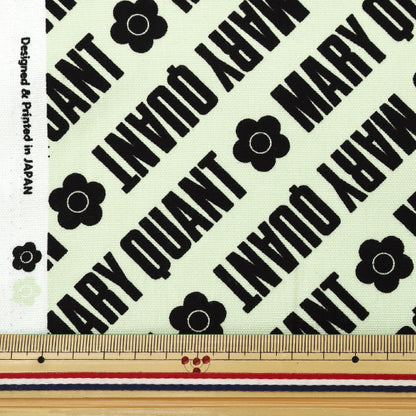 【数量5から】 生地 『MARY QUANT オックス ロゴ ミント AP1030S-2D』