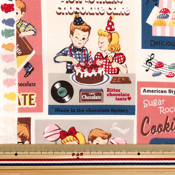 [Quantité à partir de 5] Tissu 『siège Sugar Rock Sweets Rock and Roll Modern LW2060-11B"