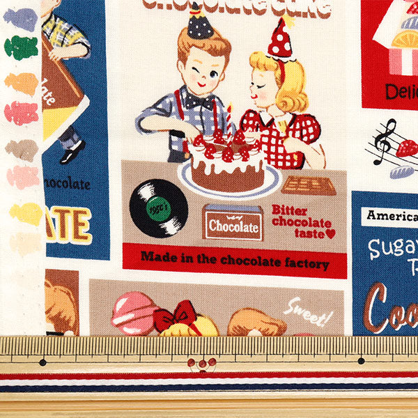 [Quantité à partir de 5] Tissu 『siège Sugar Rock Sweets Rock and Roll Classic LW2060-11D"