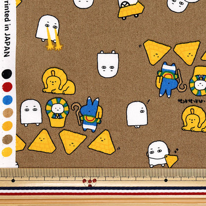 【数量5から】 生地 『シーチング リトルミステリー エジプト ブラウン AP52104-2E』