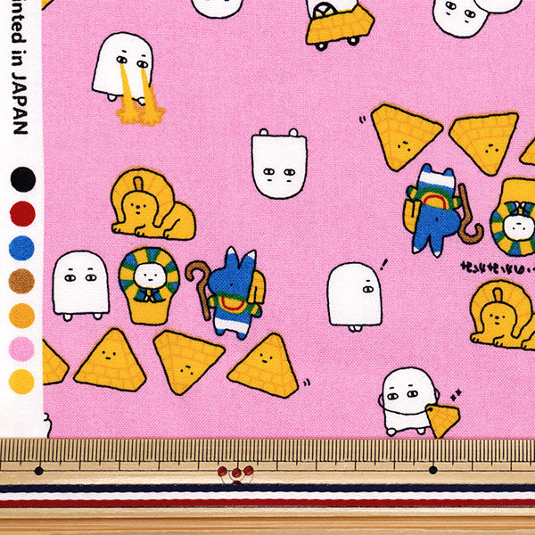 【数量5から】 生地 『シーチング リトルミステリー エジプト ピンク AP52104-2B』