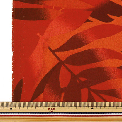 [Menge ab 5] Stoff "Mauna loa TC Hawaiian Print Gradient Red YFOP0337"