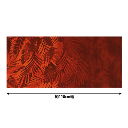 [Menge ab 5] Stoff "Mauna loa TC Hawaiian Print Gradient Red YFOP0337"