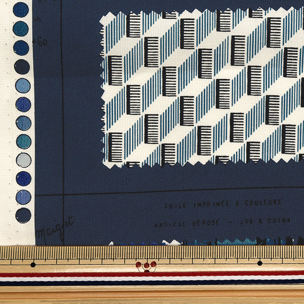 【数量5から】 生地 『シャーティング サンプルブック ネイビー 825901-E』 YUWA 有輪商店