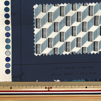 【数量5から】 生地 『シャーティング サンプルブック ネイビー 825901-E』 YUWA 有輪商店