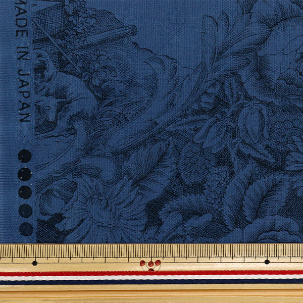 [Quantity starting from 5] Fabric "Sharting Classic Print Toilet Joui Style Navy 819589-O" YUWA Ariwa Shoten
