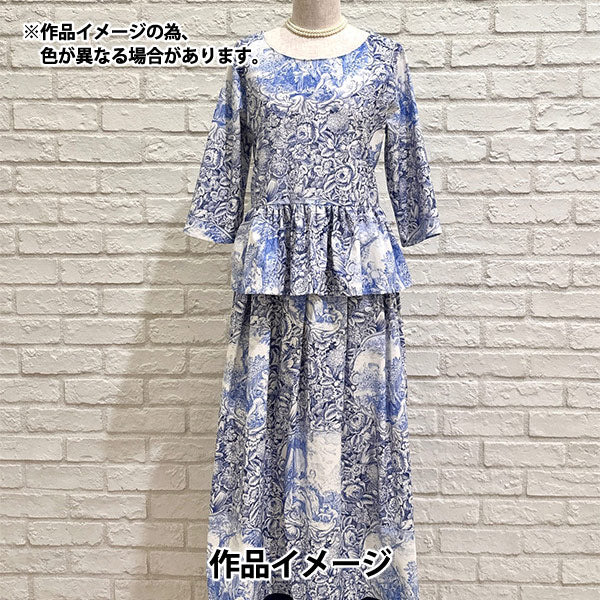 [Quantity starting from 5] Fabric "Sharting Classic Print Toilet Joui Style Navy 819589-O" YUWA Ariwa Shoten