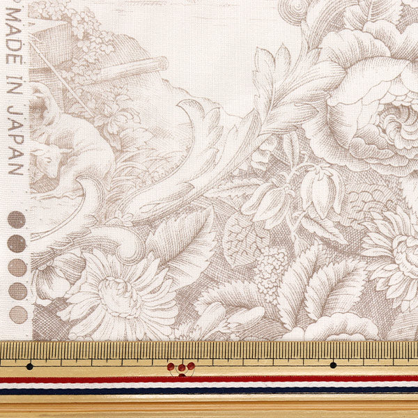 [Quantity starting from 5] Fabric "Sharting Classic Print Toilet Joui Style Cocoa 819589-V" YUWA Ariwa Shoten