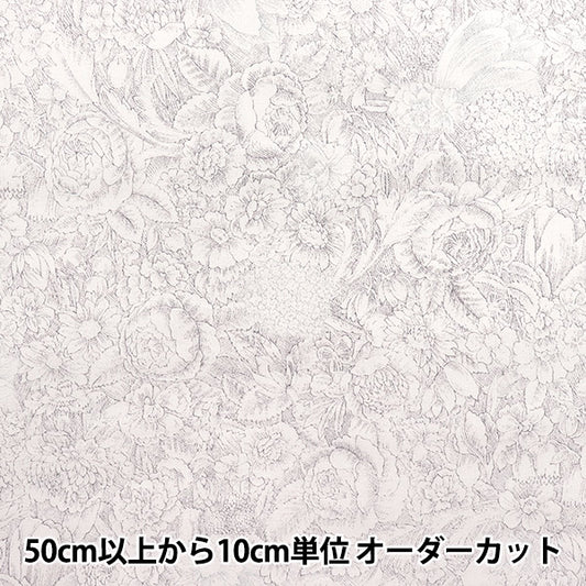 [Quantity starting from 5] Fabric "Sharting Classic Print Toilet Joui Style Floral Pattern Light Gray 829003-I" YUWA Ariwa Shoten