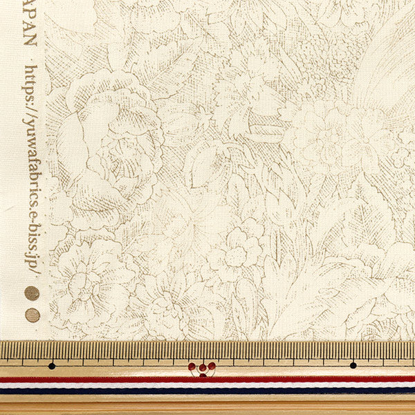 [Количество, начиная с 5] Ткань "Sharting Classic Print Toilale Joui Floral Pattern Beige 829003-L" Юва Арива Шотен