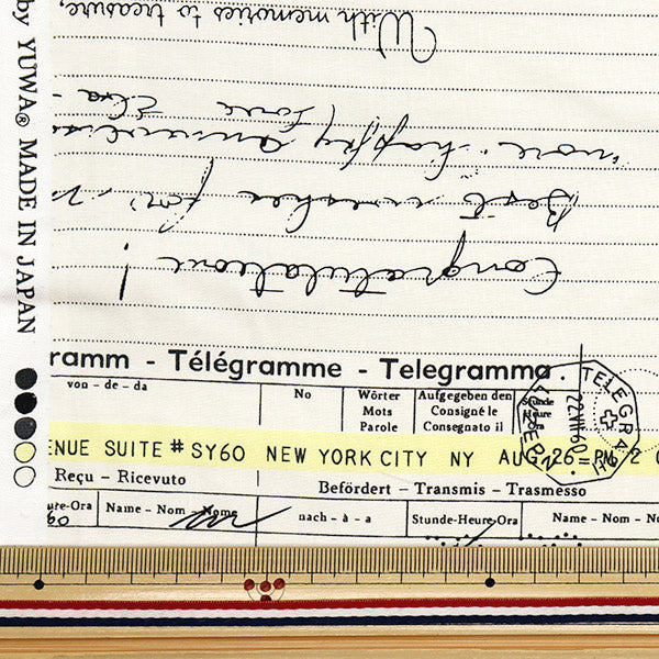 [Quantità a partire da 5] Tessuto "Koseki Suzuko Sharting Bikabikachint elaborazione Mail Internarional Ivory SZ825828-B" Yuwa Ariwa Shoten