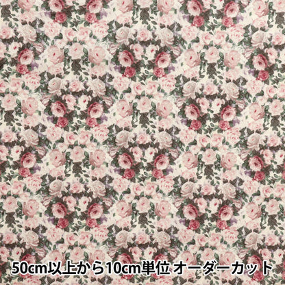 【数量5から】 生地 『シャーティング シークレットローズガーデン レトロピンク 824887-E』 YUWA 有輪商店