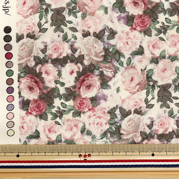 【数量5から】 生地 『シャーティング シークレットローズガーデン レトロピンク 824887-E』 YUWA 有輪商店