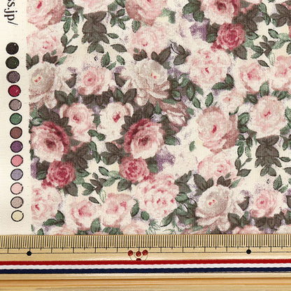 【数量5から】 生地 『シャーティング シークレットローズガーデン レトロピンク 824887-E』 YUWA 有輪商店