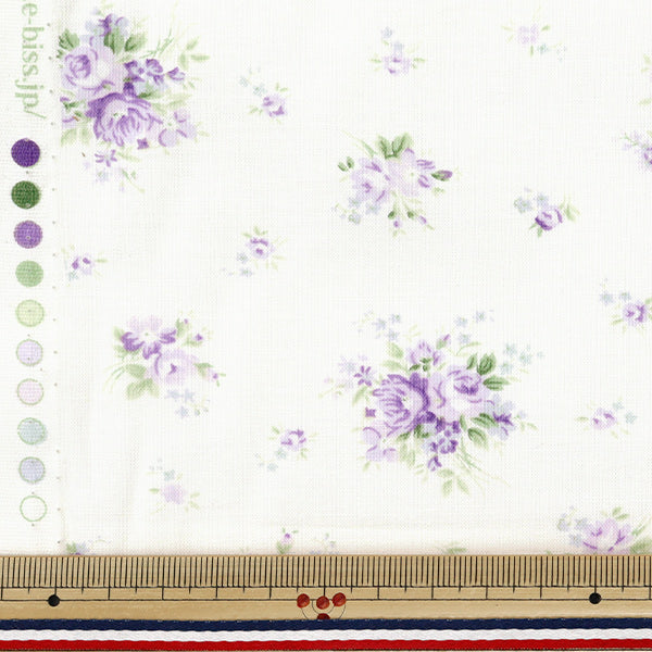 [Quantité à partir de 5] Tissu "Small Floral Match Purple 829913-C" Yuwa Ariwa Shuten