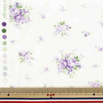 [Quantité à partir de 5] Tissu "Small Floral Match Purple 829913-C" Yuwa Ariwa Shuten