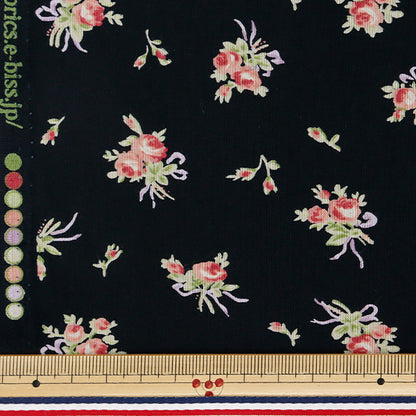 [Menge ab 5] Stoff "Sharting" FarbbandAndrose Black 824930-D" Yuwa Ariwa Shotten