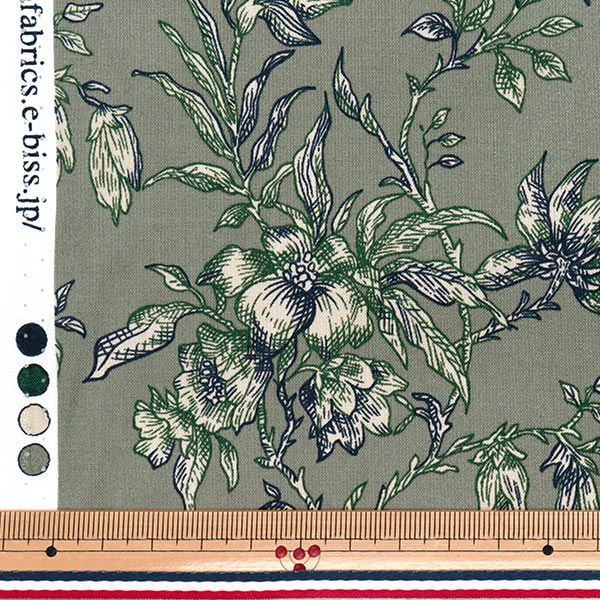 [Quantity starting from 5] Fabric "Sharting Line Drawing Green 825916-A" YUWA Ariwa Shoten