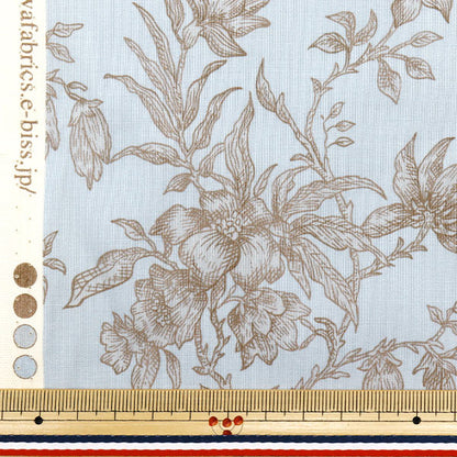 [Cantidad a partir de 5] Tela "Dibujo de línea de fragmento azul 825916-C" Yuwa Ariwa disparó