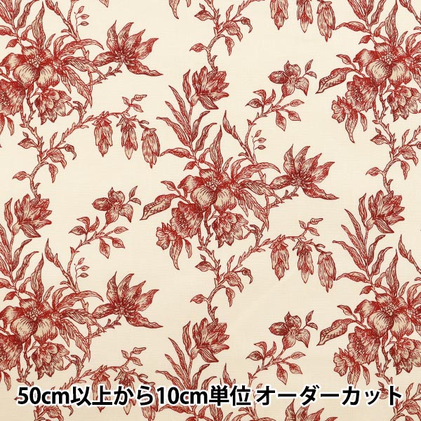 [الكمية تبدأ من 5] الأقمشة "خط السحب الرسم الأحمر 825916-D" Yuwa Ariwa Shoten