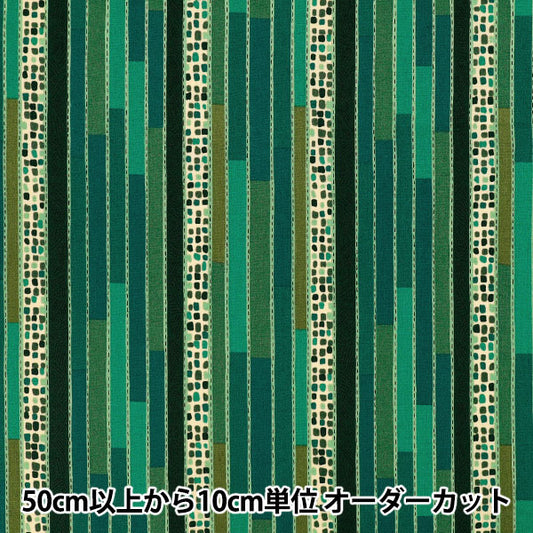 [Quantity from 5] Fabric "Shirting Christmas Stripe Green 829973-B" YUWA Yuwa Shop