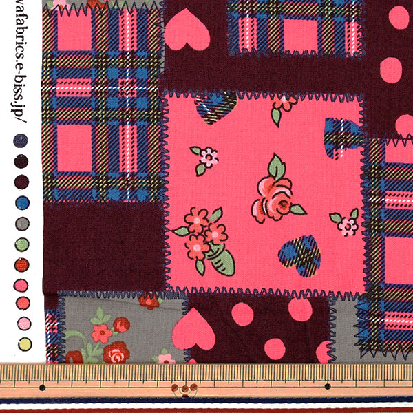 [Cantidad desde 5] Tela "Camisas navideñas"Acolchado Rosa 829977-C" Tienda Yuwa Yuwa