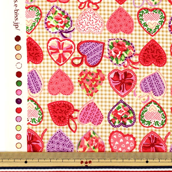 【数量5起】 織物 圣诞心米色829974-C" YUWA有轮商店