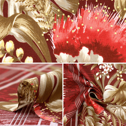 [Quantité à partir de 5] Tissu"Style de l'île Sharting Cathy Mum Popoed Red 02541-1pi"