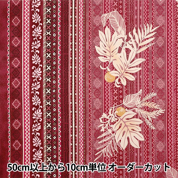 [Quantité à partir de 5] Tissu"Style de l'île shart Kathy Mum Wolul Pink 02544-1pi"