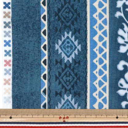 【数量5から】 生地『シャーティング アイランドスタイル キャシーマム ウルウル ブルー 02544-3BL』