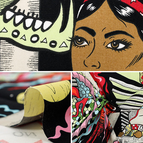 [Quantité à partir de 5] Tissu "USA Cotton siège Alexander Henry Creature Feature! 8909-A"