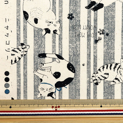 [Dalla quantità 5] Tessuto "Nova Oxford Nyakkolley grigio Nox-nya-gy" KOKKA 【Yuzawayaoriginale】