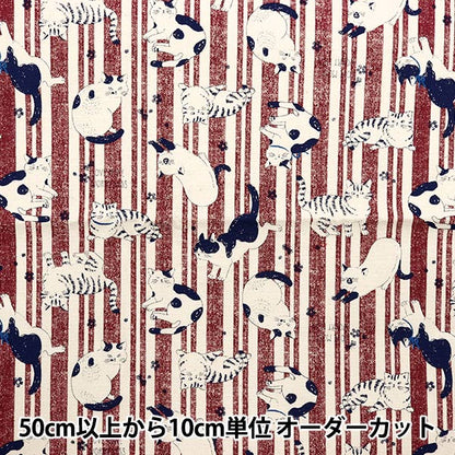 [Dalla quantità 5] Tessuto "Nova Oxford Nyaccolly Red Nox-Nya-Re" KOKKA 【Yuzawayaoriginale】