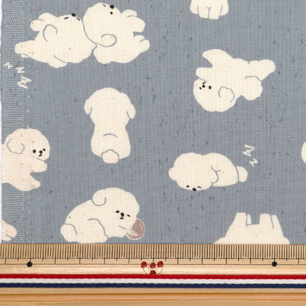 【数量5から】 生地 『NOVA シーチング ビション・フリーゼ ブルーグレー NSE-BIC-BLGY』 KOKKA コッカ 【ユザワヤオリジナル】