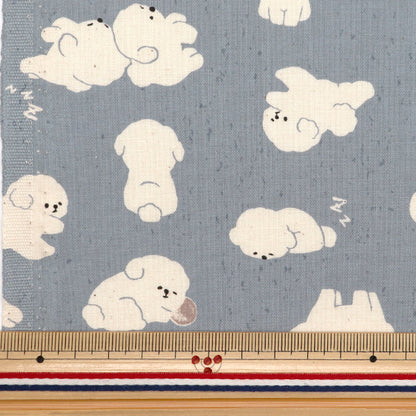 【数量5から】 生地 『NOVA シーチング ビション・フリーゼ ブルーグレー NSE-BIC-BLGY』 KOKKA コッカ 【ユザワヤオリジナル】