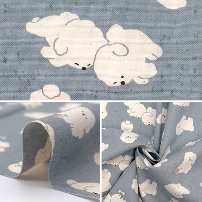 【数量5から】 生地 『NOVA シーチング ビション・フリーゼ ブルーグレー NSE-BIC-BLGY』 KOKKA コッカ 【ユザワヤオリジナル】