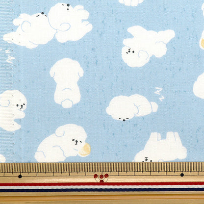 【数量5から】 生地 『NOVA シーチング ビション・フリーゼ サックス NSE-BIC-SA』 KOKKA コッカ 【ユザワヤオリジナル】