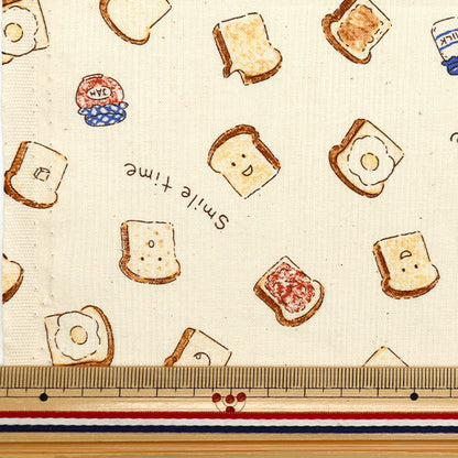 [Dalla quantità 5] Tessuto "Nova fogli Cibo naturale NSE-Pan-Na" KOKKA 【Yuzawayaoriginale】