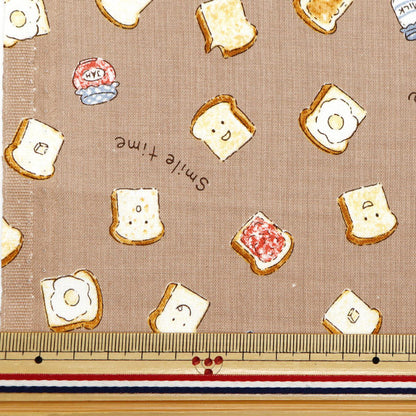 [Dalla quantità 5] Tessuto "Nova fogli Pane cioccolato NSE-Pan-cho" KOKKA 【Yuzawayaoriginale】