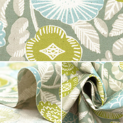 [Quantity starting from 5] Fabric "NOVA Sheeting Vintage Flower Green NSE-VIF-GR" KOKKA 【Yuzawayaoriginal】