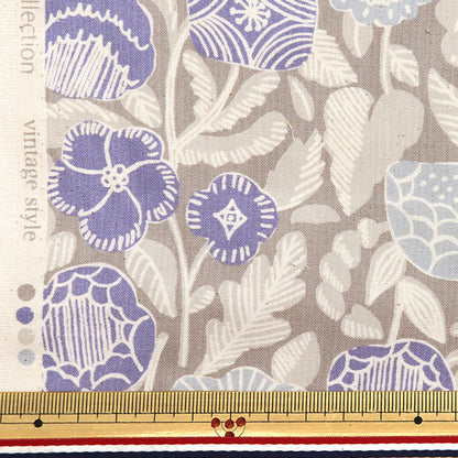 [Cantidad a partir de 5] Tela "ESTRELLA NUEVA láminas Vintage Flower Blue NSE-VIF-BL" KOKKA 【Yuzawayaoriginal】