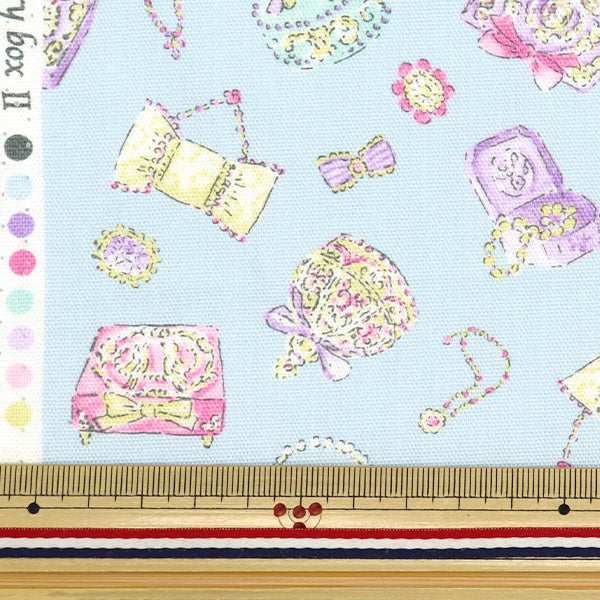 [Cantidad a partir de 5] Tela 『Oxford Colorido lienzo joyero saxofón cocan-jew2-sa" KOKKA