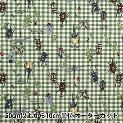 [Quantity starting from 5] Fabric 『Oxford Colorful Canvas Forest Heroes Green COCAN-HERO-GR" KOKKA