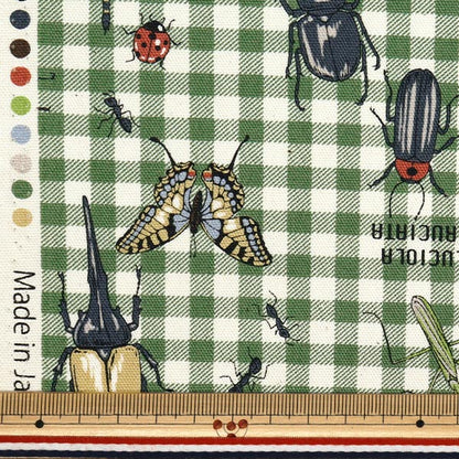 [Quantity starting from 5] Fabric 『Oxford Colorful Canvas Forest Heroes Green COCAN-HERO-GR" KOKKA