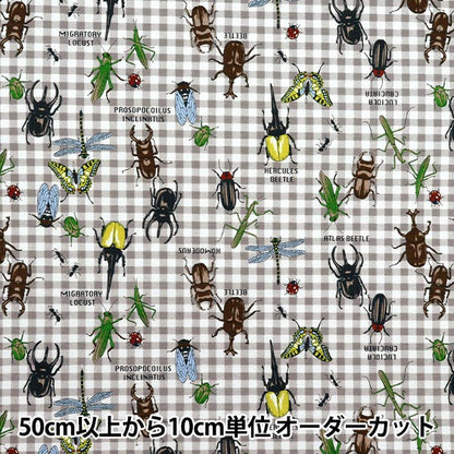 [Quantity starting from 5] Fabric 『Oxford Colorful Canvas Forest Heroes Gray COCAN-HERO-GY" KOKKA