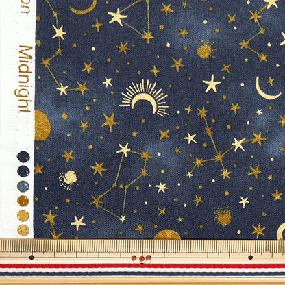 [Cantidad a partir de 5] Tela "ESTRELLA NUEVA láminas Marina de medianoche NSE-MID-NV" KOKKA 【Yuzawayaoriginal】