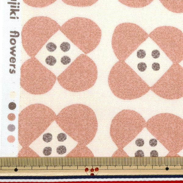[Quantity starting from 5] Fabric "NOVA Oxford Ohajiki Flower Pink NOX-OFL-PI" KOKKA 【Yuzawayaoriginal】